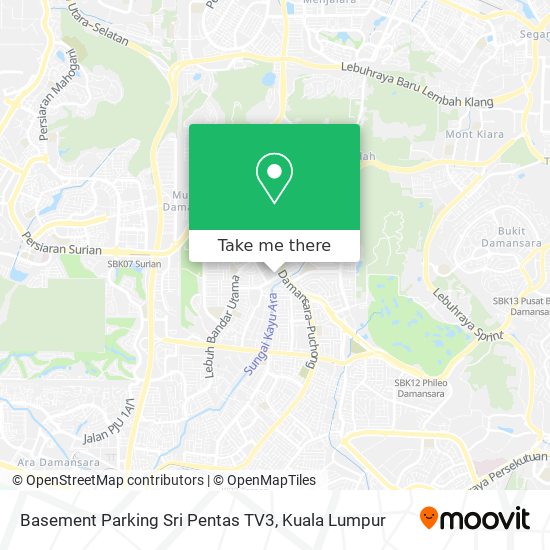 Peta Basement Parking Sri Pentas TV3
