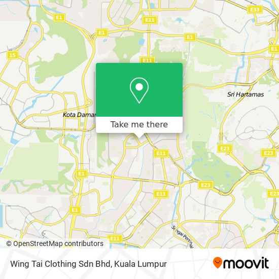 Wing Tai Clothing Sdn Bhd map
