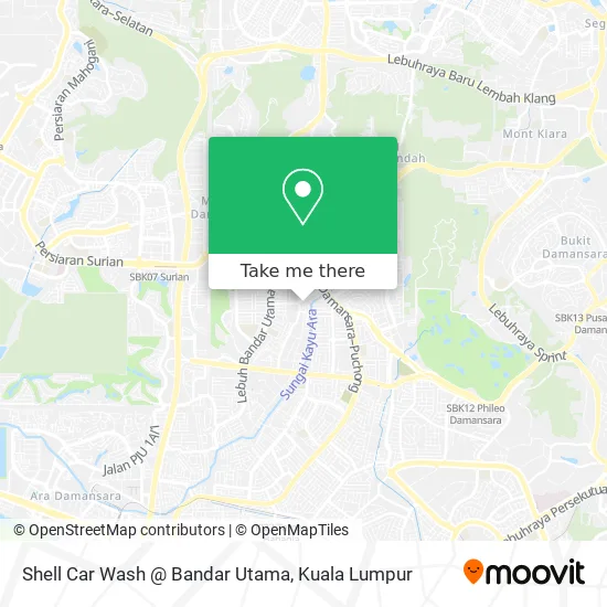 Shell Car Wash @ Bandar Utama map