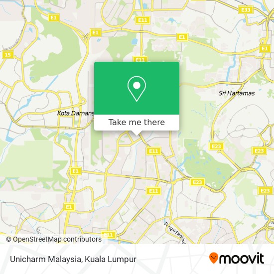 Peta Unicharm Malaysia