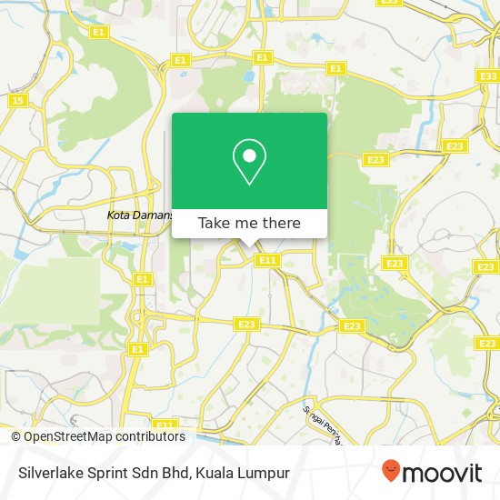 Peta Silverlake Sprint Sdn Bhd