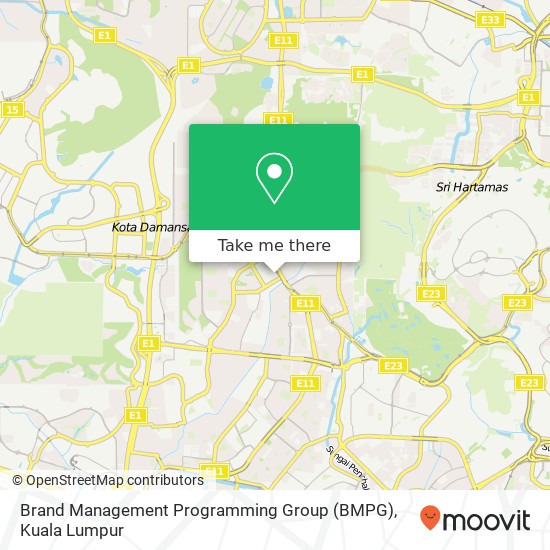 Brand Management Programming Group (BMPG) map