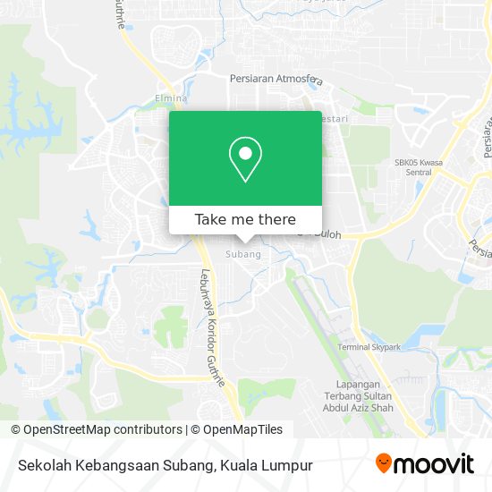 Peta Sekolah Kebangsaan Subang