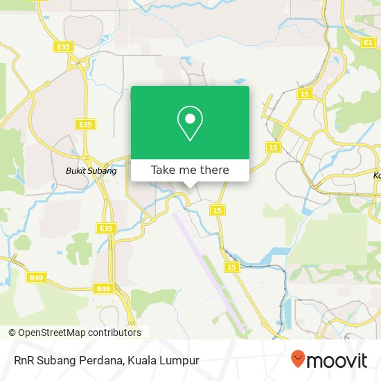 Peta RnR Subang Perdana