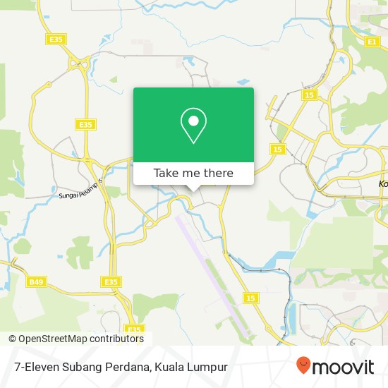 7-Eleven Subang Perdana map