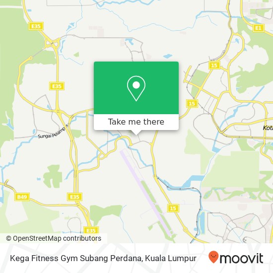 Peta Kega Fitness Gym Subang Perdana