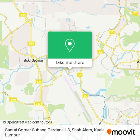 Santai Corner Subang Perdana U3, Shah Alam map