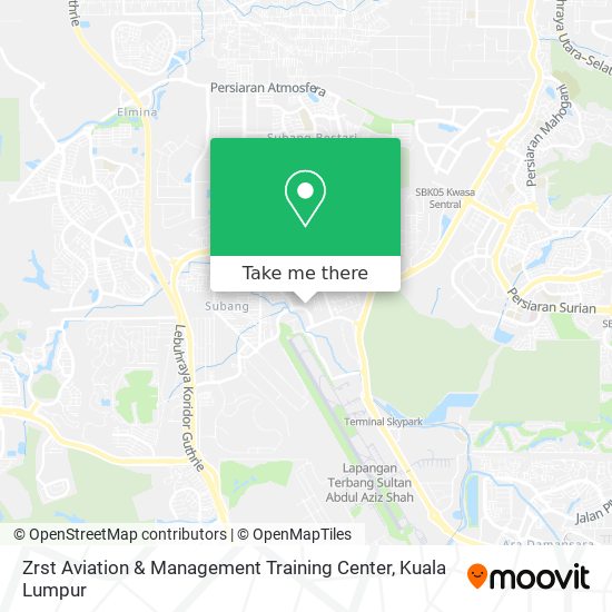 Zrst Aviation & Management Training Center map