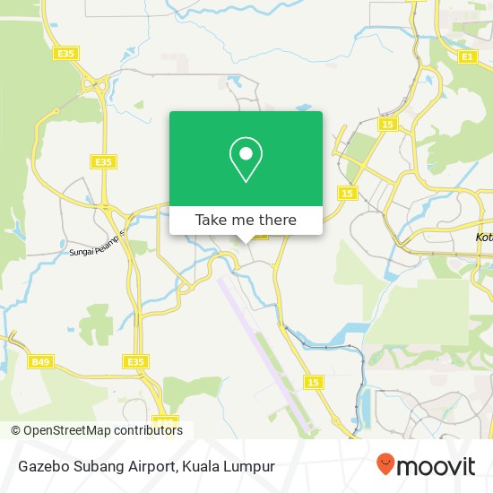 Gazebo Subang Airport map