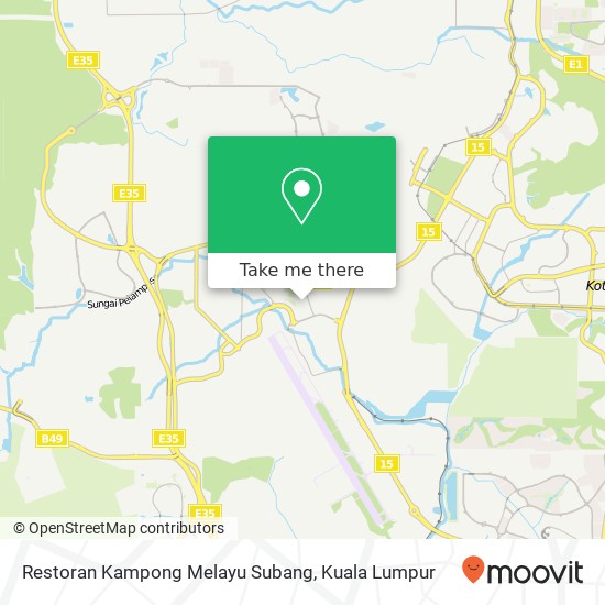 Peta Restoran Kampong Melayu Subang