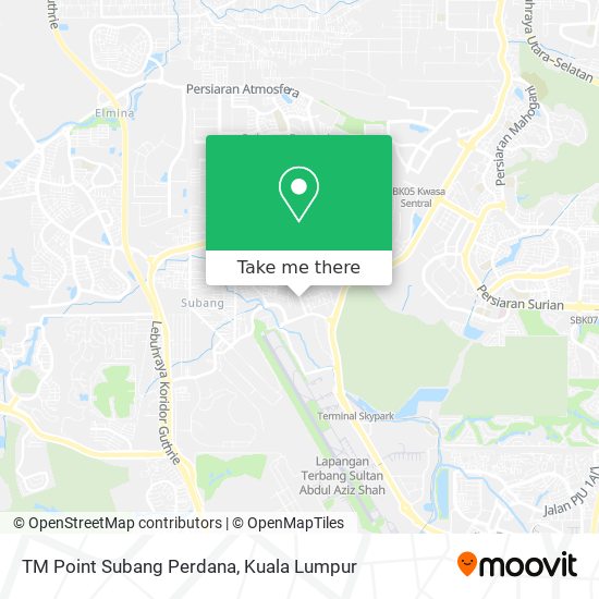 Peta TM Point Subang Perdana