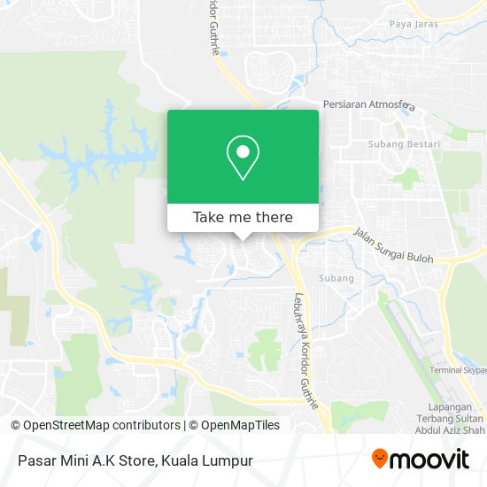 Peta Pasar Mini A.K Store