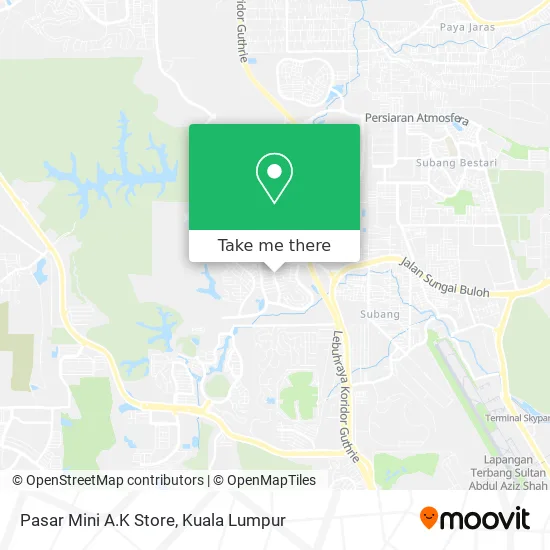Pasar Mini A.K Store map