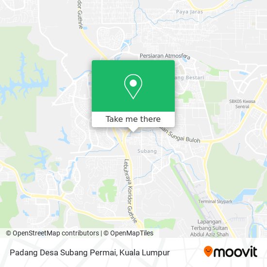 Peta Padang Desa Subang Permai