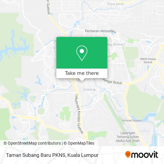 Taman Subang Baru PKNS map