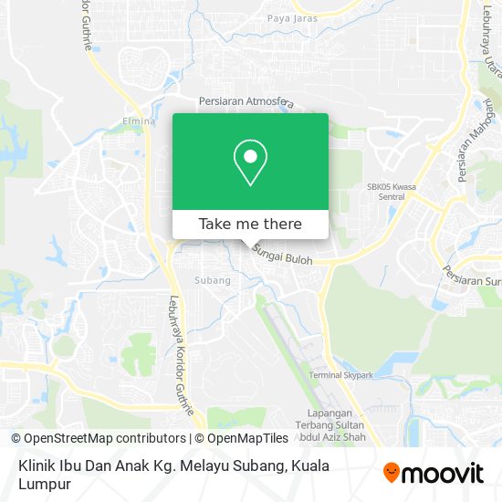 Klinik Ibu Dan Anak Kg. Melayu Subang map