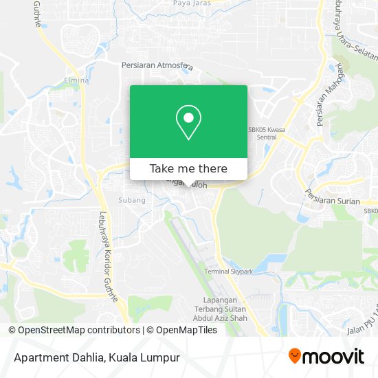Apartment Dahlia map
