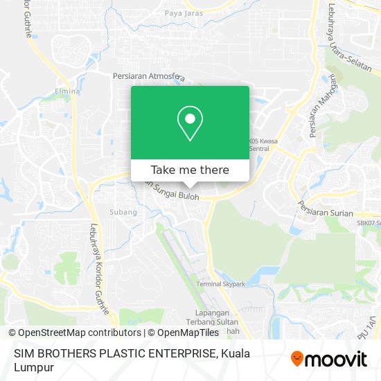 SIM BROTHERS PLASTIC ENTERPRISE map