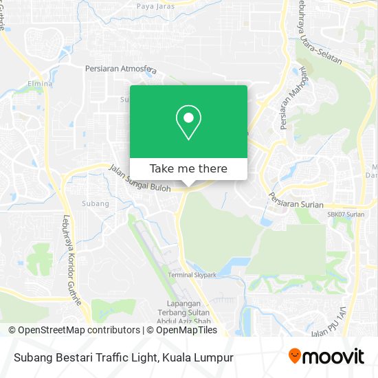 Peta Subang  Bestari Traffic Light