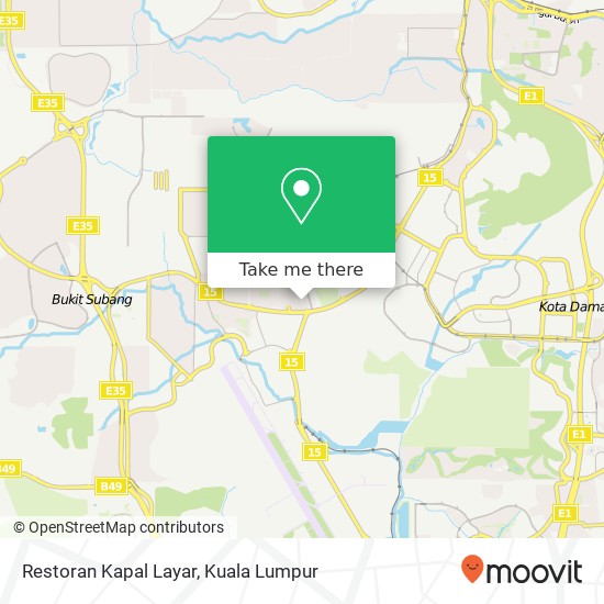 Restoran Kapal Layar map