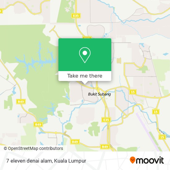 7 eleven denai alam map