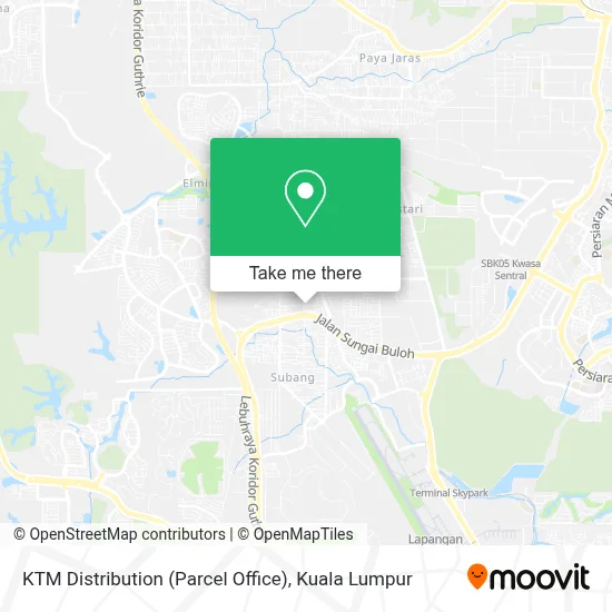 KTM Distribution (Parcel Office) map