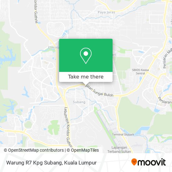 Peta Warung R7 Kpg Subang