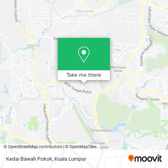 Kedai Bawah Pokok map