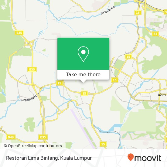 Restoran Lima Bintang map