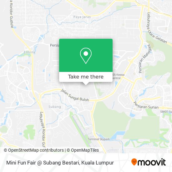Mini Fun Fair @ Subang Bestari map
