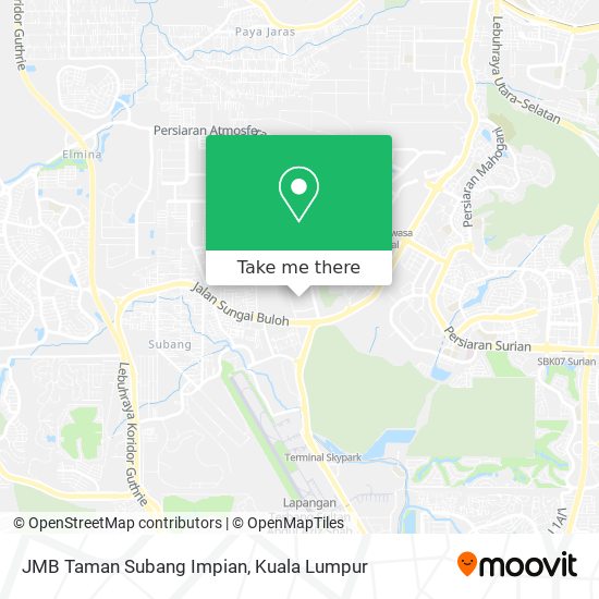 Peta JMB Taman Subang Impian