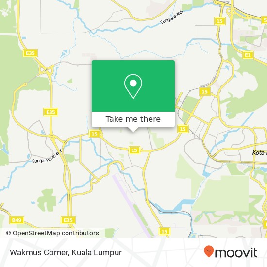 Wakmus Corner map