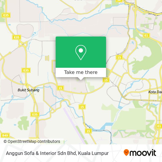 Peta Anggun Sofa & Interior Sdn Bhd