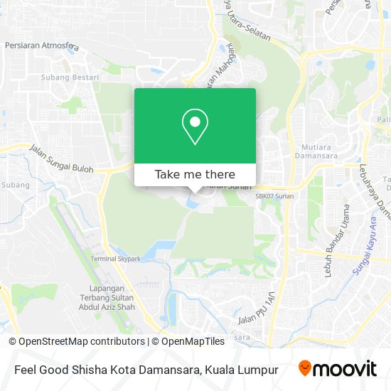 Feel Good Shisha Kota Damansara map