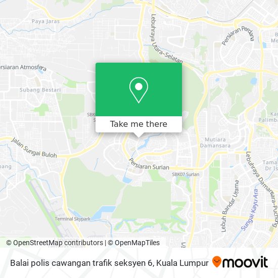 Balai polis cawangan trafik seksyen 6 map