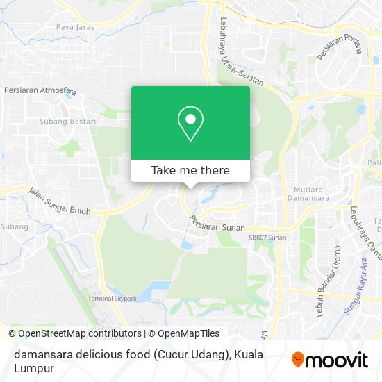 damansara delicious food (Cucur Udang) map