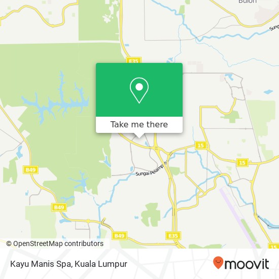 Kayu Manis Spa map