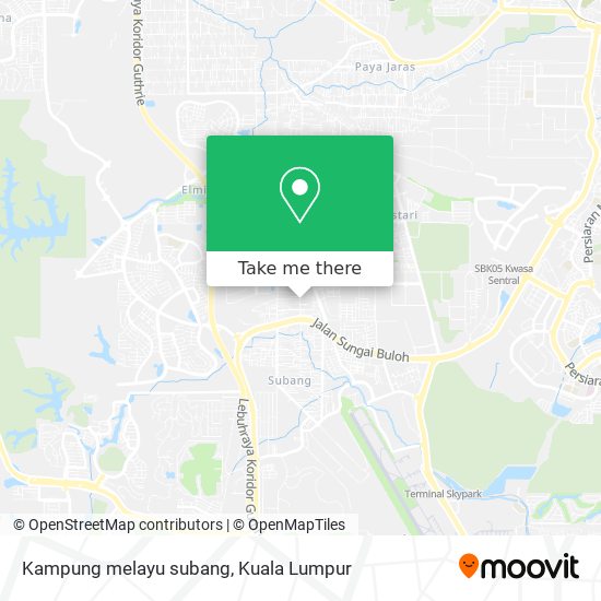 Kampung melayu subang map