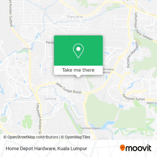 Home Depot Hardware map