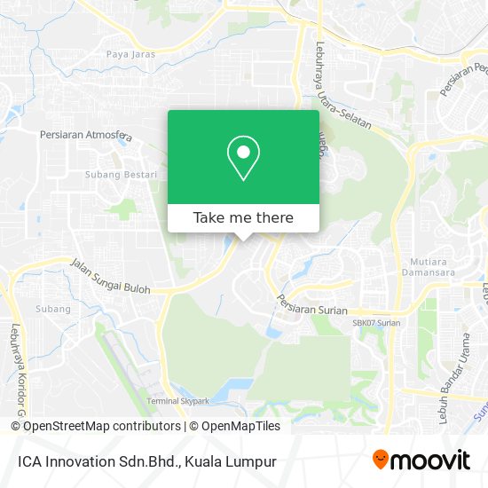 ICA Innovation Sdn.Bhd. map