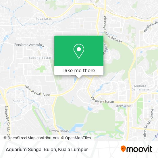 Aquarium Sungai Buloh map