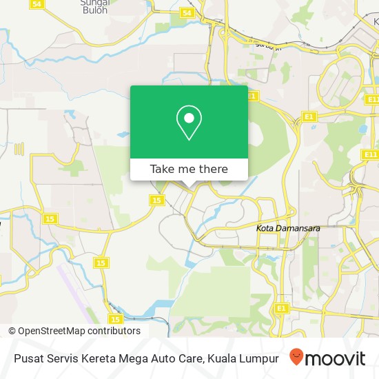 Pusat Servis Kereta Mega Auto Care map