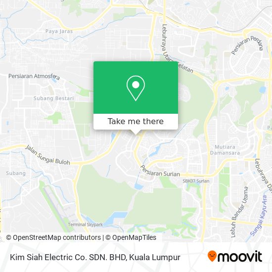 Peta Kim Siah Electric Co. SDN. BHD