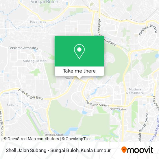 Shell Jalan Subang - Sungai Buloh map