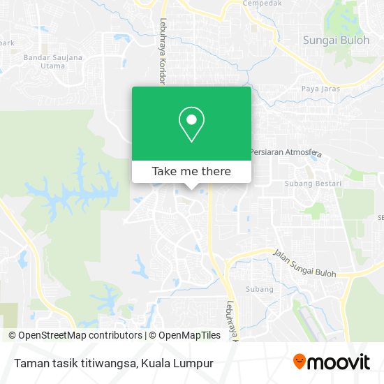 Peta Taman tasik titiwangsa