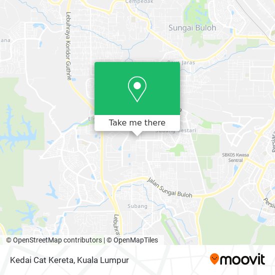 Kedai Cat Kereta map