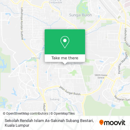 Peta Sekolah Rendah Islam As-Sakinah Subang Bestari