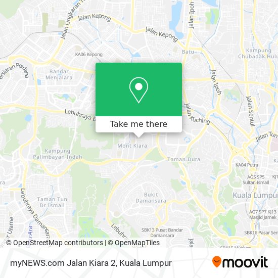 Peta myNEWS.com Jalan Kiara 2