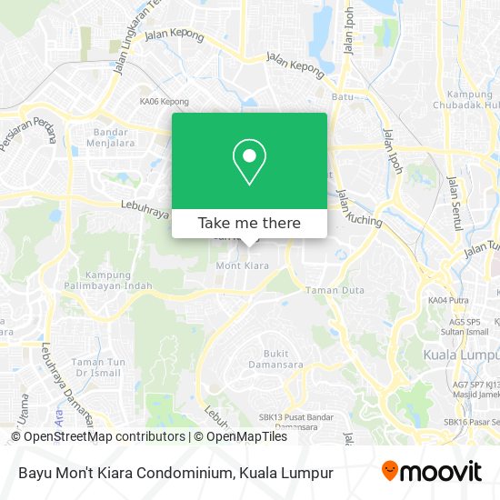 Bayu Mon't Kiara Condominium map