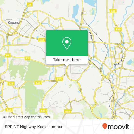 SPRINT Highway map